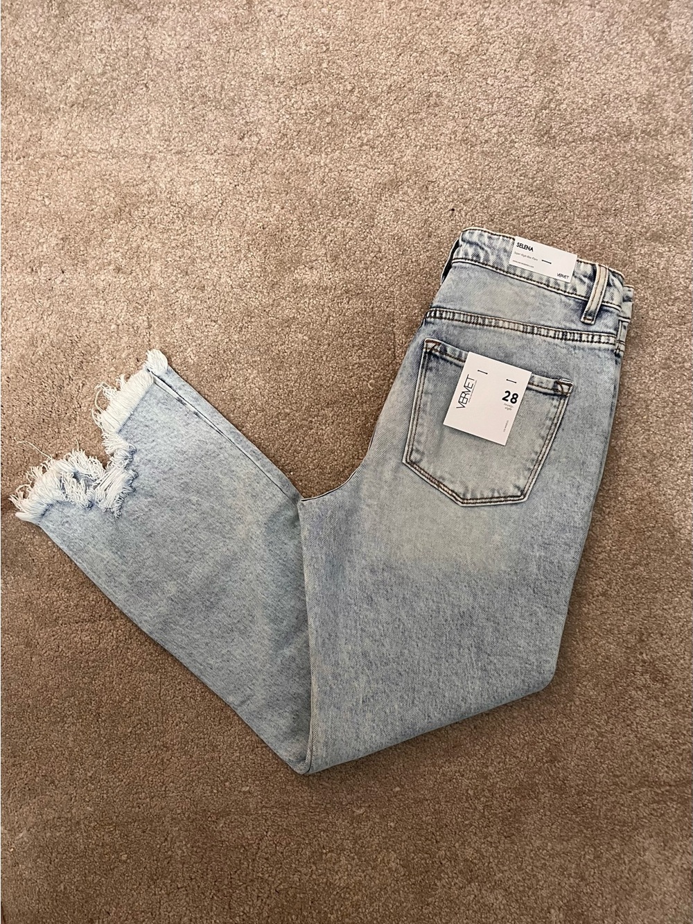 Light Wash High-Rise Flare Jeans